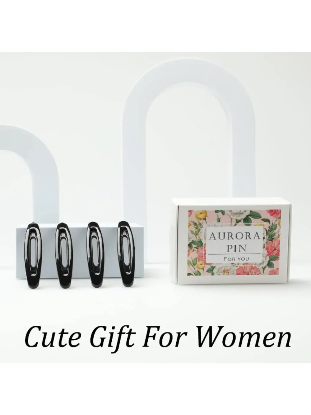 12 Pack Non-Slip Hair Barrettes for Fine or Thick Hair - BPA-Free Plastic Clips